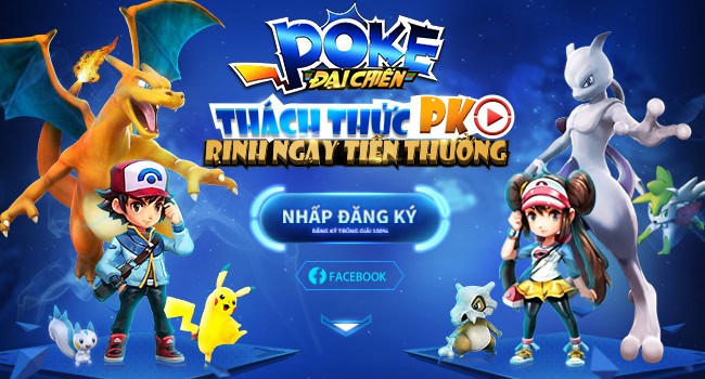 Poke Đại Chiến tung sự kiện cho người chơi rinh tiền mặt khi đặt chân vào game